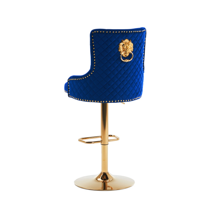 Hoker barowy,do kuchni, salonu, pokoju, elegancki ROYAL VELVET NIEBIESKI GL