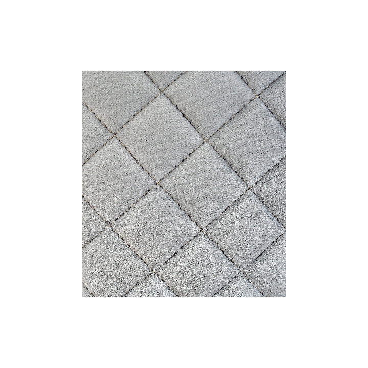 Hoker barowy, do kuchni, salonu, elegancki CRYSTAL VELVET JASNOSZARY SL