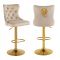 Hoker barowy, do kuchni, salonu, elegancki CRYSTAL VELVET BEŻOWY GL