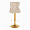Hoker barowy, do kuchni, salonu, elegancki CRYSTAL VELVET BEŻOWY GL