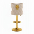 Hoker barowy, do kuchni, salonu, elegancki CRYSTAL VELVET BEŻOWY GL