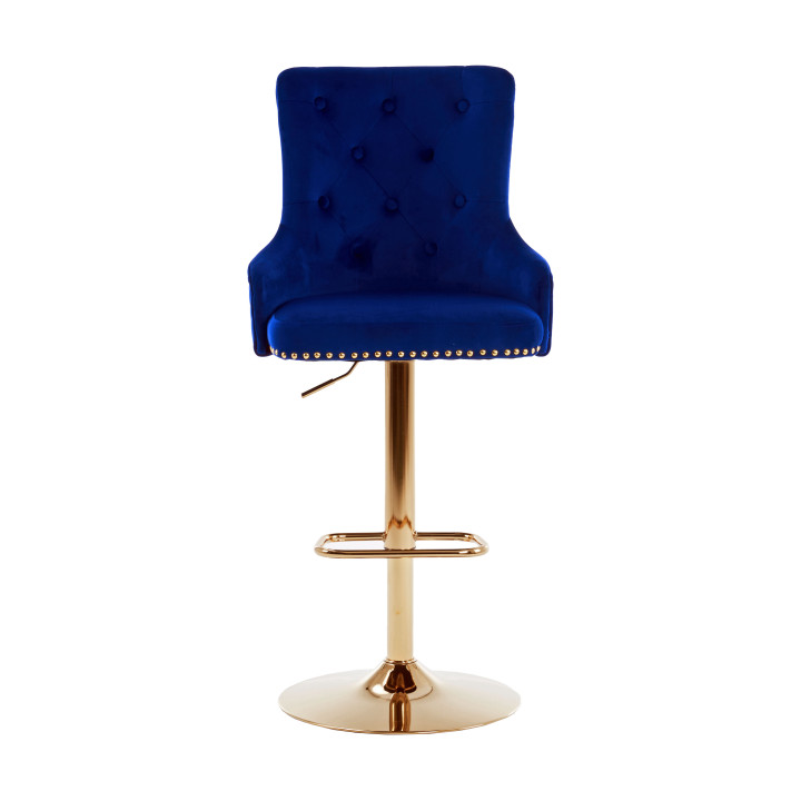 Hoker barowy,do kuchni, salonu, pokoju, elegancki ROYAL VELVET NIEBIESKI GL