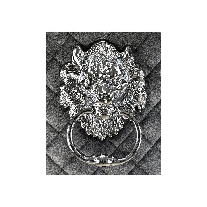 Hoker barowy, do kuchni, salonu, elegancki CRYSTAL VELVET CIEMNOSZARY BL