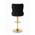 Hoker barowy,do kuchni, salonu, pokoju, elegancki LORD VELVET CZARNY GL