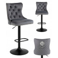 Hoker barowy, do kuchni, salonu, elegancki CRYSTAL VELVET CIEMNOSZARY BL