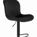 Hoker barowy, do kuchni, salonu, elegancki MALAGA VELVET CZARNY BL