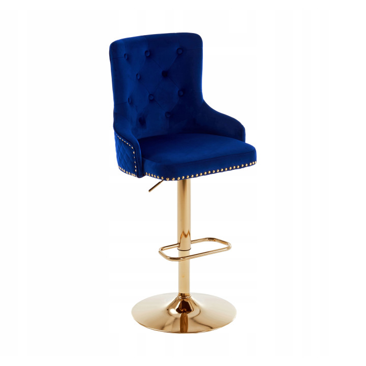 Hoker barowy,do kuchni, salonu, pokoju, elegancki ROYAL VELVET NIEBIESKI GL