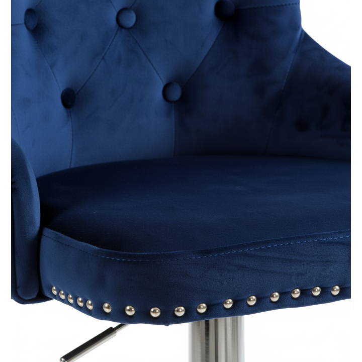 Hoker barowy,do kuchni, salonu, pokoju, elegancki ROYAL VELVET NIEBIESKI SL
