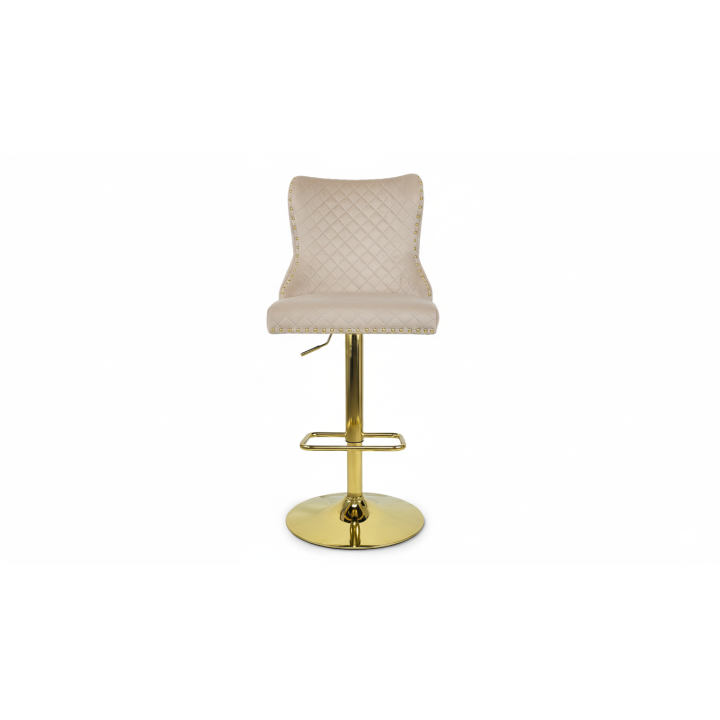 Hoker barowy,do kuchni, salonu, pokoju, wyspa elegancki VELVET BEŻOWY GL
