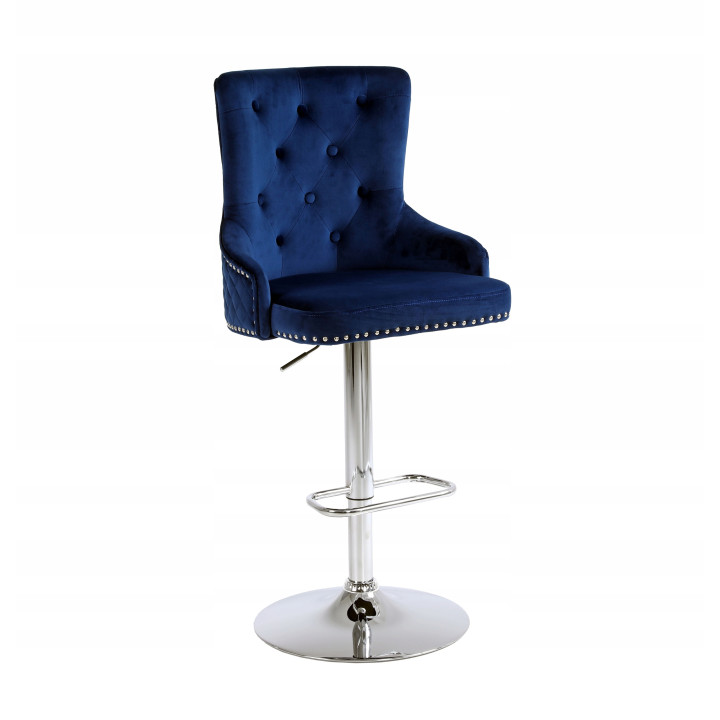 Hoker barowy,do kuchni, salonu, pokoju, elegancki ROYAL VELVET NIEBIESKI SL