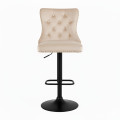 Hoker barowy, do kuchni, salonu, elegancki CRYSTAL VELVET BEŻOWY BL