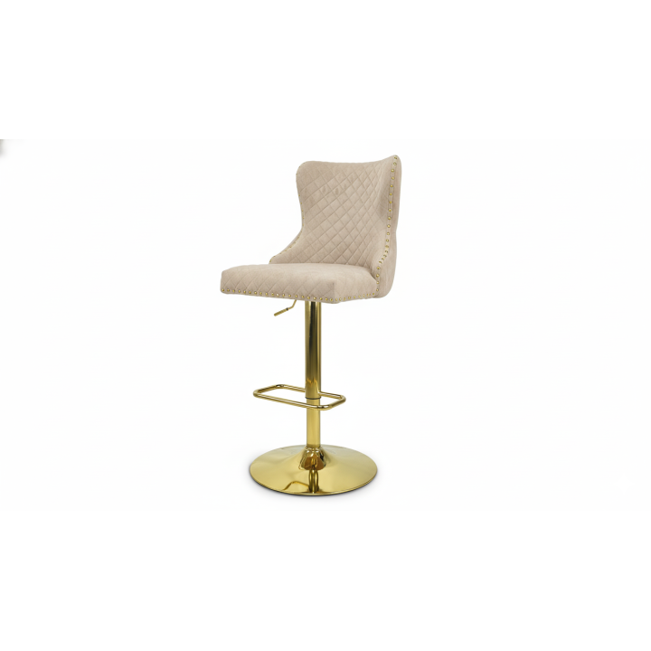 Hoker barowy,do kuchni, salonu, pokoju, wyspa elegancki VELVET BEŻOWY GL