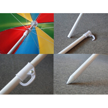 Parasol nicola.toys wielokolorowy 175 x 175 cm
