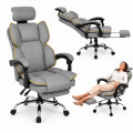 Fotel obrotowy, biurowy, ergonomiczny COMO szary