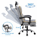 Fotel obrotowy, biurowy, ergonomiczny COMO szary