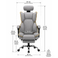 Fotel obrotowy, biurowy, ergonomiczny COMO szary