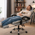 Fotel obrotowy, biurowy, ergonomiczny COMO szary