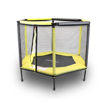 TRAMPOLINA KOJEC DO DOMU 140 YELLOW 4,5FT