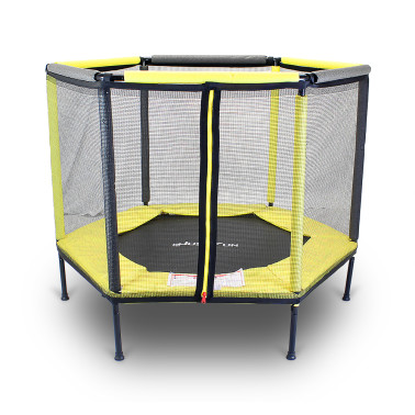 TRAMPOLINA KOJEC DO DOMU 140 YELLOW 4,5FT