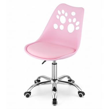 Krzesło obrotowe RENO - róż