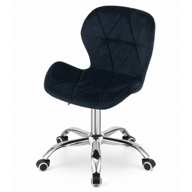 Krzesło obrotowe RIVELLO velvet - CZARNE