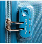 Walizka twarda duża Wings ABS 310 L MIDDLE BLUE 97 l