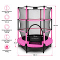 TRAMPOLINA do wewnątrz 140cm JUST FUN różowa