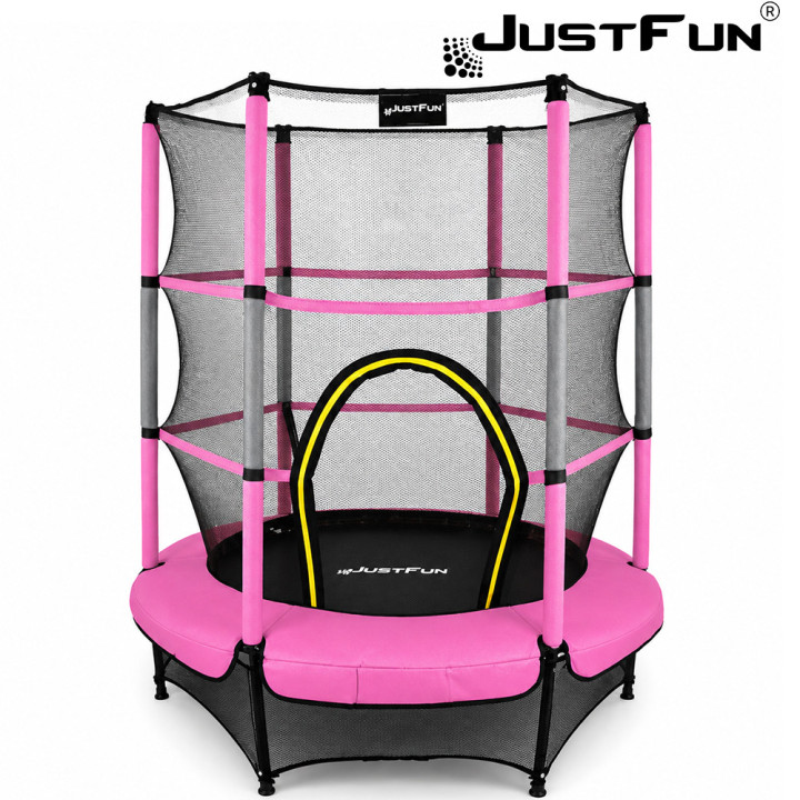 TRAMPOLINA do wewnątrz 140cm JUST FUN różowa