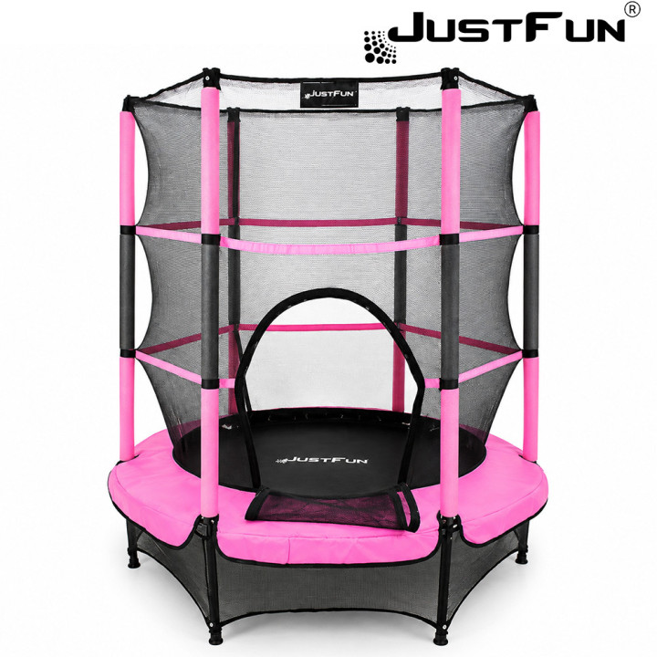 TRAMPOLINA do wewnątrz 140cm JUST FUN różowa