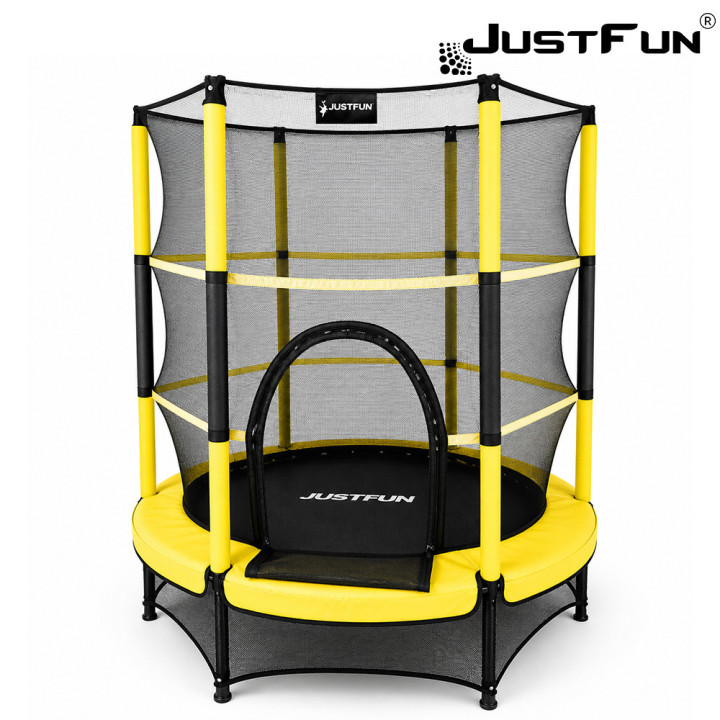 JUST FUN 140 ZÓŁTA - TRAMPOLINA DO DOMU I OGRODU