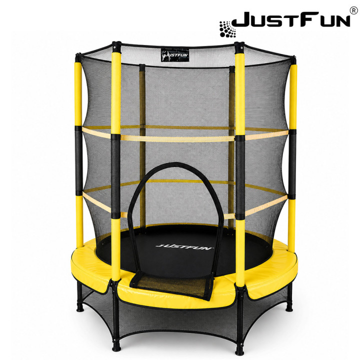 JUST FUN 140 ZÓŁTA - TRAMPOLINA DO DOMU I OGRODU