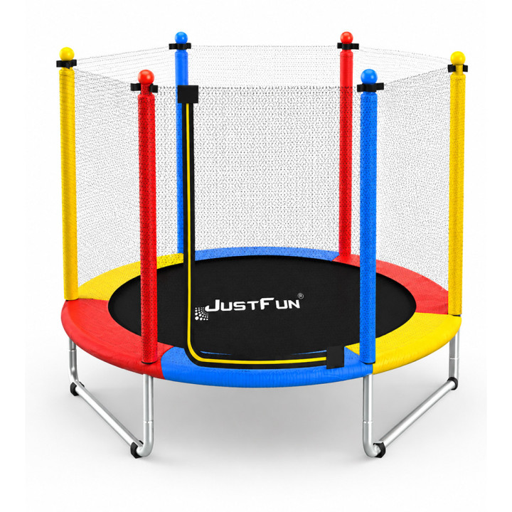 TRAMPOLINA REKREACYJNA DLA DZIECI 152 CM JUST FUN MULTICOLOR