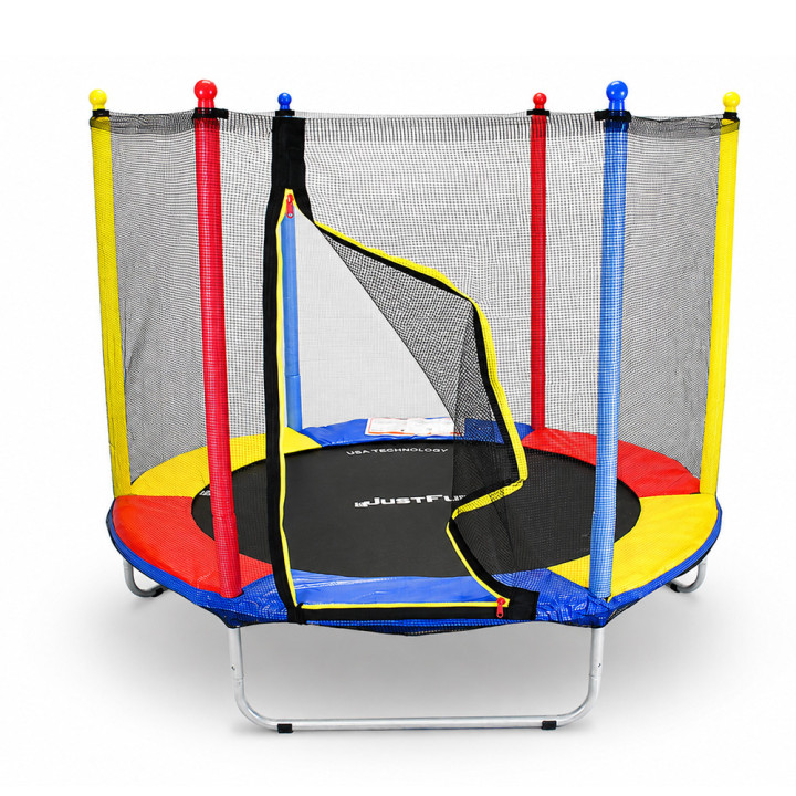 TRAMPOLINA REKREACYJNA DLA DZIECI 152 CM JUST FUN MULTICOLOR