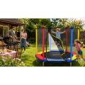 TRAMPOLINA REKREACYJNA DLA DZIECI 152 CM JUST FUN MULTICOLOR