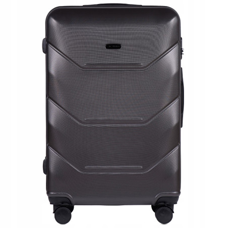 Walizka WINGS duża 78 cm x 49 cm x 29 cm 97 l ABS SZARA