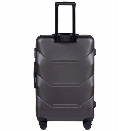 Walizka WINGS duża 78 cm x 49 cm x 29 cm 97 l ABS SZARA