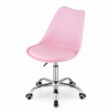 Krzesło obrotowe VIENA - róż