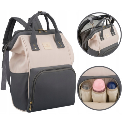 Plecak dla Mamy do Wózka Torba Organizer Mommy Bag PETERSON 10 Kieszeni