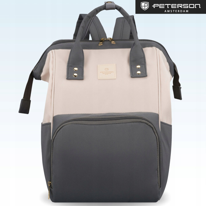Plecak dla Mamy do Wózka Torba Organizer Mommy Bag PETERSON 10 Kieszeni