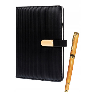 ZESTAW PREZENTOWY PETERSON NOTES A5 + DŁUGOPIS PLANER ORGANIZER CZARNY