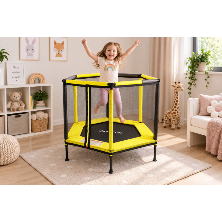 TRAMPOLINA-KOJEC DO DOMU I OGRODU 140 YELLOW