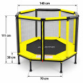 TRAMPOLINA-KOJEC DO DOMU I OGRODU 140 YELLOW