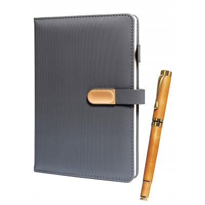 Notatnik organizer notes A5 w twardej okładce + długopis metalowy PETERSON