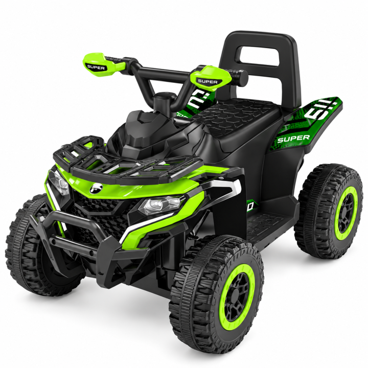 Dziecięcy Elektryczny Quad dla Dzieci z MP3 i LED - Zielony
