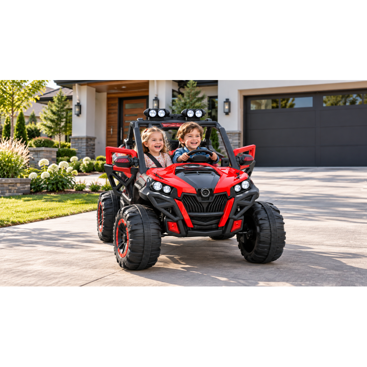 AUTO BUGGY PERFORMANCE RED NA AKUMULATOR, MOCNY, BEZPIECZNY CZERWONY