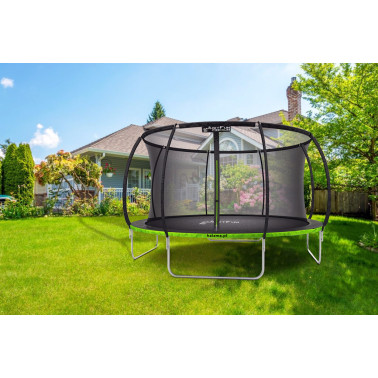 TRAMPOLINA OGRODOWA PREMIUM BLACK JUST FUN 8FT-244CM