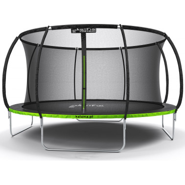 TRAMPOLINA OGRODOWA PREMIUM BLACK Z SIATKĄ 13FT/404CM