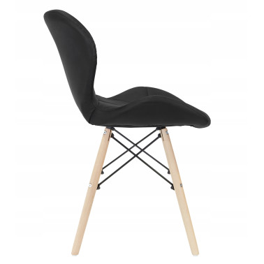 Krzesło Ripiano 48 x 44 x 73 cm czarny 1 szt.