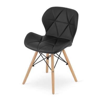 Krzesło Ripiano 48 x 44 x 73 cm czarny 1 szt.