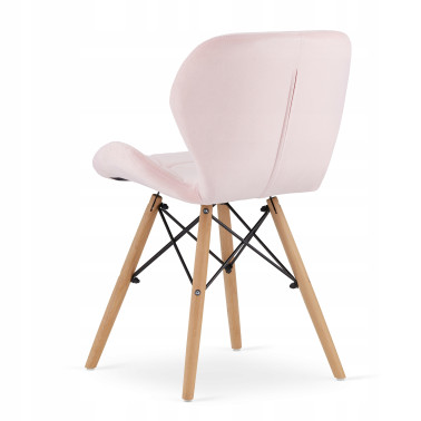Krzesło RIPIANO VLEVET 48 x 43 x 74 cm różowy 1 szt.